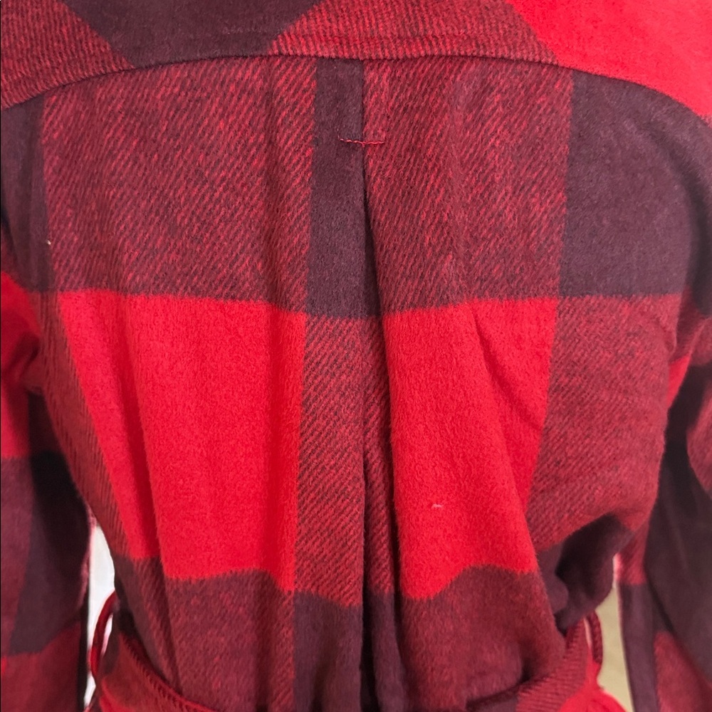 G by Giuliana Black Label Red and Black Wool Blend coat - Picture 7 of 10